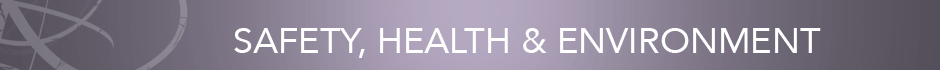 Safety, Health and Environment